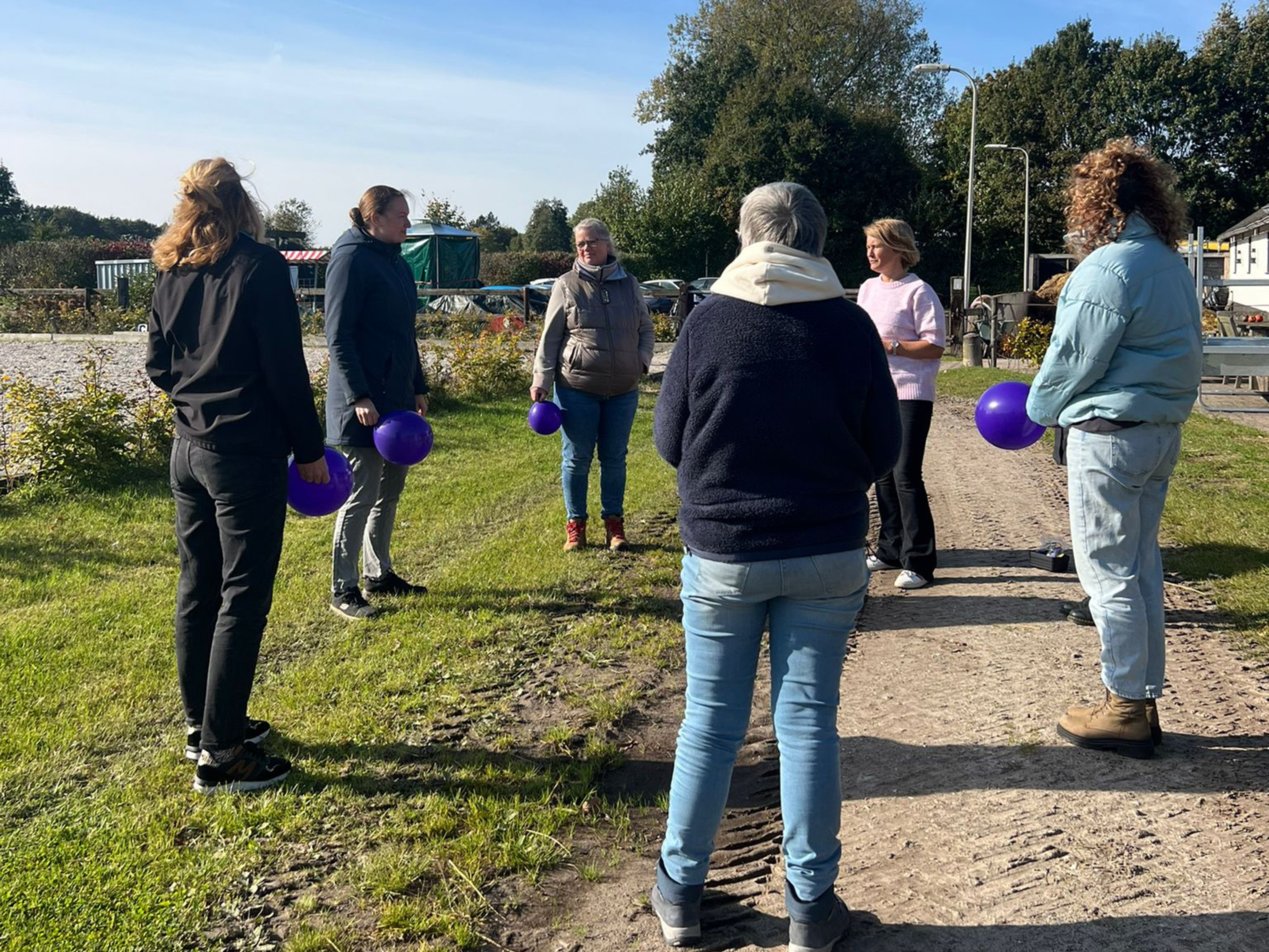 Praktische groepsoefening tijdens de trainingsdag Regie over je energie
